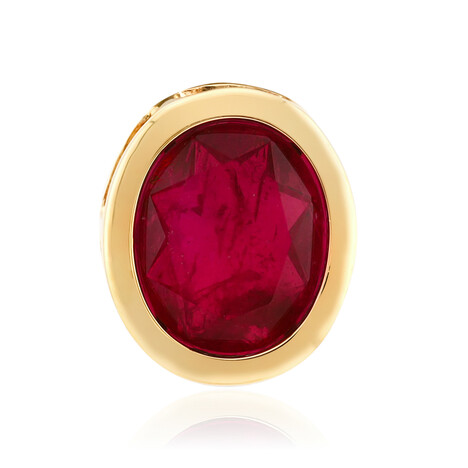 Ciondolo in argento con Quarzo Rosso (MONOSONO COLLECTION)