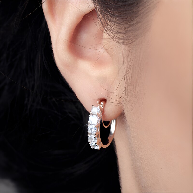 Danburite Silver Earrings