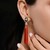 Orange Chalcedony Silver Earrings (KM by Juwelo)
