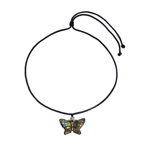 Halsketting met een labradoriet