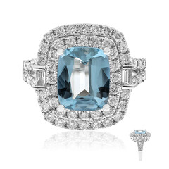 14K AAA Brazilian Aquamarine Gold Ring (CIRARI)