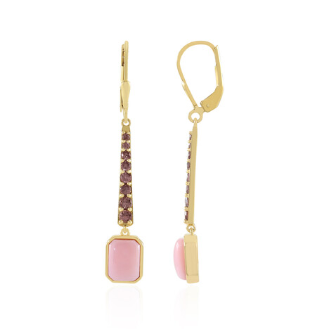 Pink Opal Silver Earrings (KM by Juwelo)