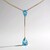 Collana in oro con Apatite Blu (CIRARI)