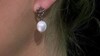Pendientes en plata con Perla blanca Freshwater