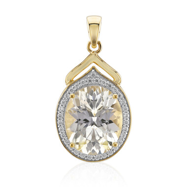Ciondolo in oro con Euclasio del Brasile (Mark Kaufman)