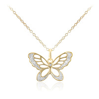 Collana in argento con Diamante I3 (I)