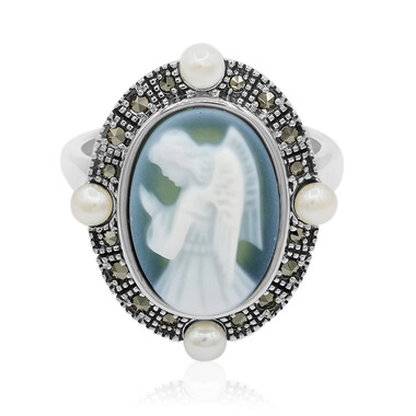 Anello in argento con Agata
