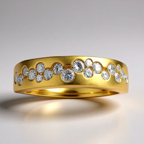 Anello in oro con Diamante I1 (H) (CIRARI)