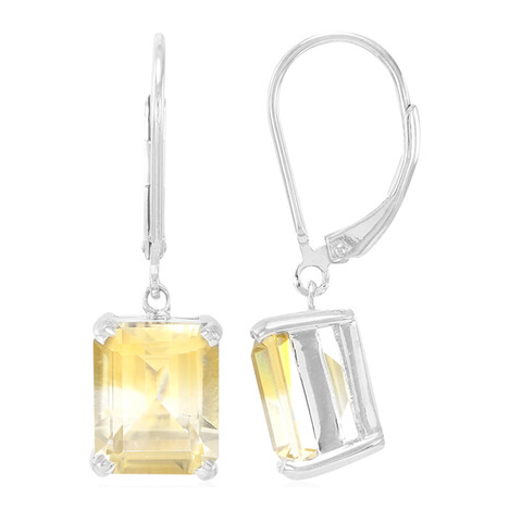 Mehrfarbiger Citrin-Silberohrringe