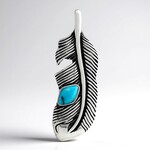 Ciondolo in argento con Turchese Kingman Mohave Blu (Jones Lee)