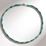 Collana in argento con Diaspro Paesaggio
