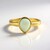 Anello in argento con Calcedonio Acqua
