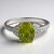 Anello placcato in platino con Tormalina Cuprian