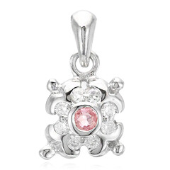 Colgante en plata con Zafiro Padparadscha