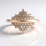 Anello in oro con Diamante Cioccolato I2 (KM by Juwelo)