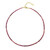 Pink Tourmaline Silver Necklace