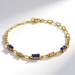 Bracciale in oro con Tanzanite AAA (CIRARI)