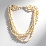 Collana in argento con Perla Keshi d’Acqua Dolce Bianca (TPC)