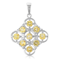 Champagne Topaz Silver Pendant