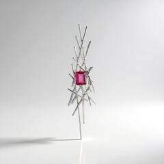Ciondolo in argento con Topazio Rosa