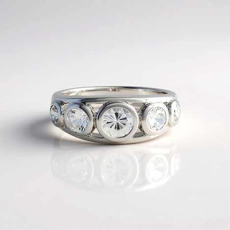 Anello in argento con Zircone