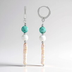 Orecchini in argento con Perla d'Acqua Dolce Bianca