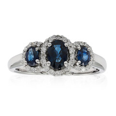 Ceylon-Saphir-Goldring (CIRARI)