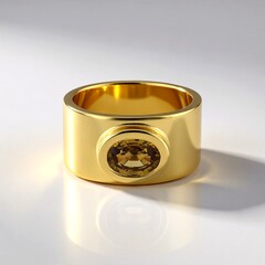 Anello in argento con Zircone Giallo