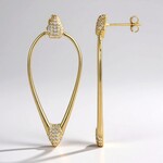 Orecchini in argento con Zircone (Adela Silber)