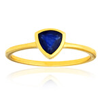 Madagascar Blue Sapphire Silver Ring