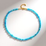 Collana in argento con Opale Blu dell'Etiopia