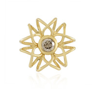 Zawieszka ze srebra pozłacanego - Diament I2 szampański  (Ornaments by de Melo)