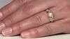 Anillo en plata con Perla Ming durazno (TPC)