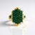 Bague en argent et Emeraude de Zambie (Gems en Vogue)