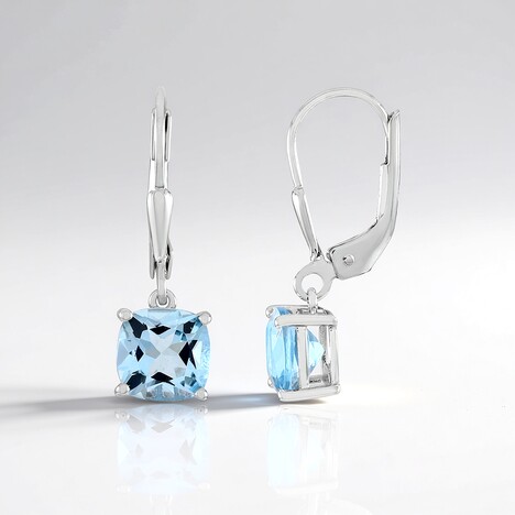 Orecchini in argento con Topazio Blu Cielo