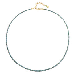 Collana in argento con Diamante Blu