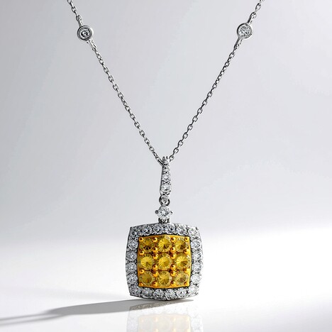 Collana in oro con Diamante Fancy SI2 (CIRARI)