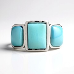 Anello in argento con Larimar