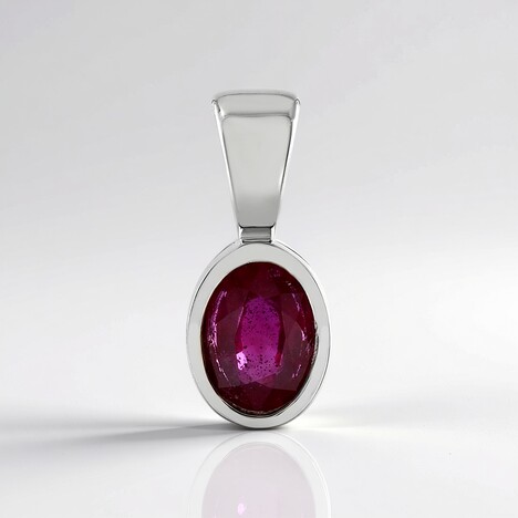 Ciondolo in argento con Rubino Bemainty