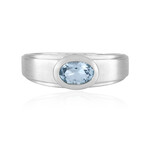 Brasilianischer Aquamarin-Silberring
