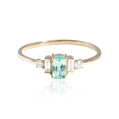 Gouden ring met een Paraiba toermalijn