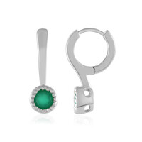 Orecchini in argento con Onice Verde
