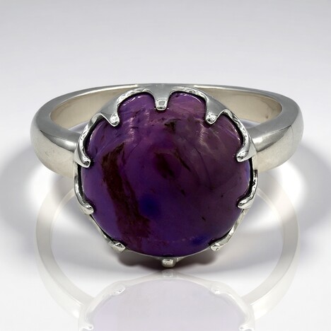 Anello in argento con Giada della Turchia