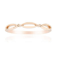 9K SI1 Argyle Rose De France Diamond Gold Ring
