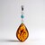 Ciondolo in argento con Ambra Baltica Cognac (dagen)