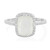 Bague en argent et Pierre de Lune blanche