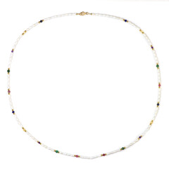 Collana in argento con Tormalina Rosa Nigeriana (Riya)