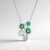 Collana in argento con Smeraldo Colombiano