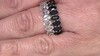 Zilveren ring met witte topaasstenen