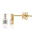 SI1 (G) Brillant-Goldohrringe (Annette)